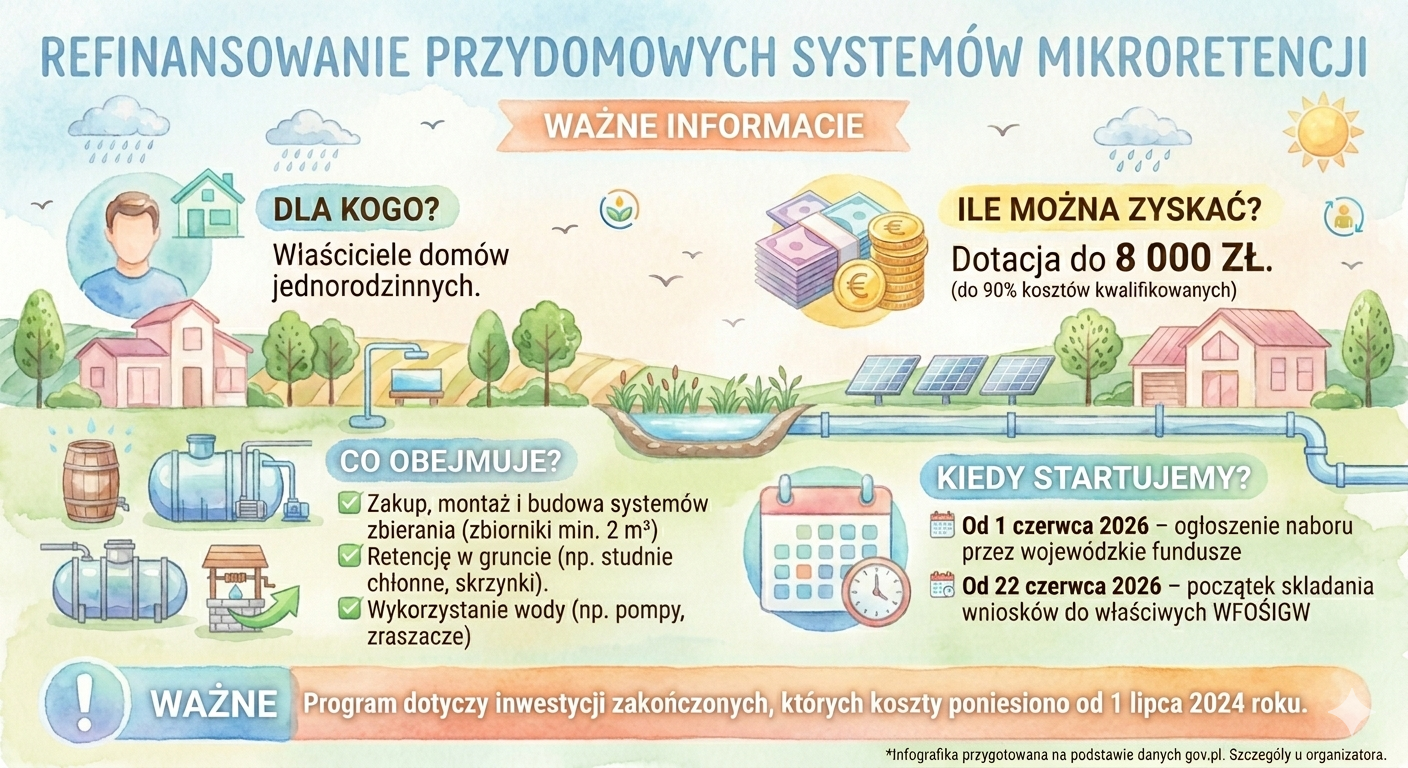 Infografika dotycząca mikroretencji